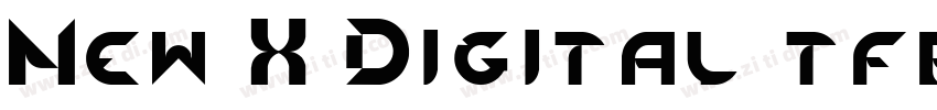 New X Digital tfb Li字体转换